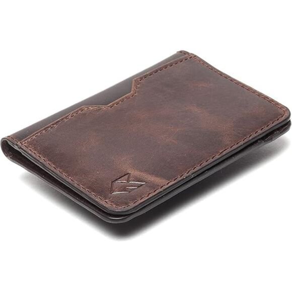 Leather Credit Card Holder Wallet for Men and Women, Thin Bifold RFID - Picture 8 of 8